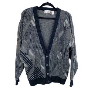 Vintage Dad Grandpa Cardigan Sweater Size Medium